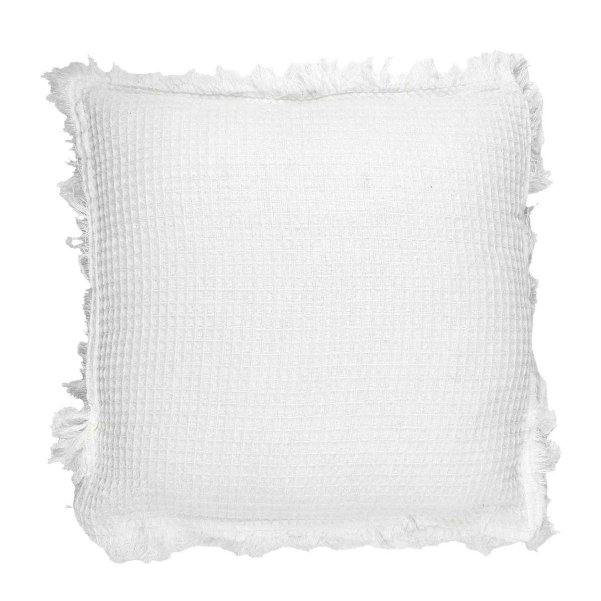 The Home Deco Factory Coussin déco déhoussable  gaufré  40x40cm ivoire