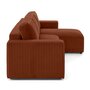 Voir la diapositive 6 : LISA DESIGN Livy - canapé d'angle réversible 4 places convertible avec coffre en velours côtelé grosses côtes