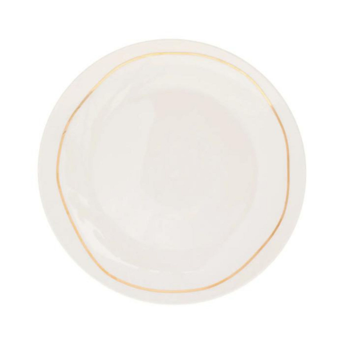 SECRET DE GOURMET Lot de 6 Assiettes Plates  Selena  26cm Blanc