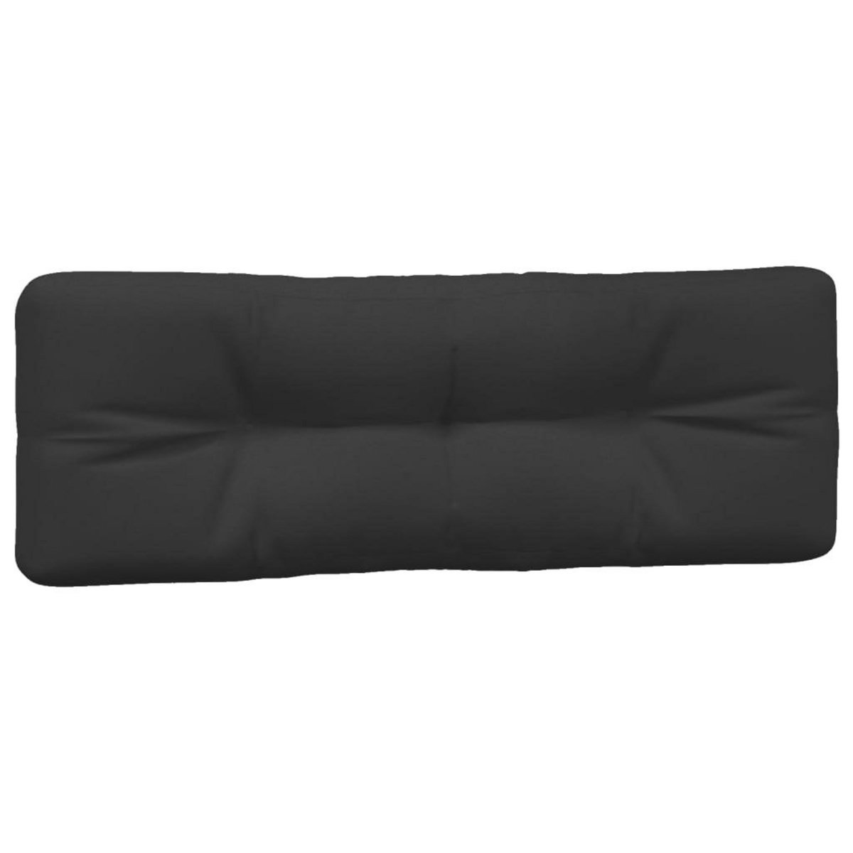 VIDAXL Coussins de palette lot de 5 noir tissu