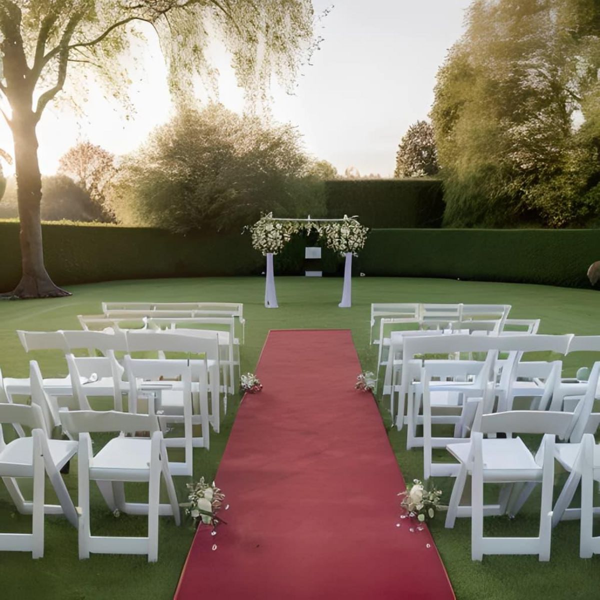 VIDAXL Tapis pour exposition 1 x 12 m rouge