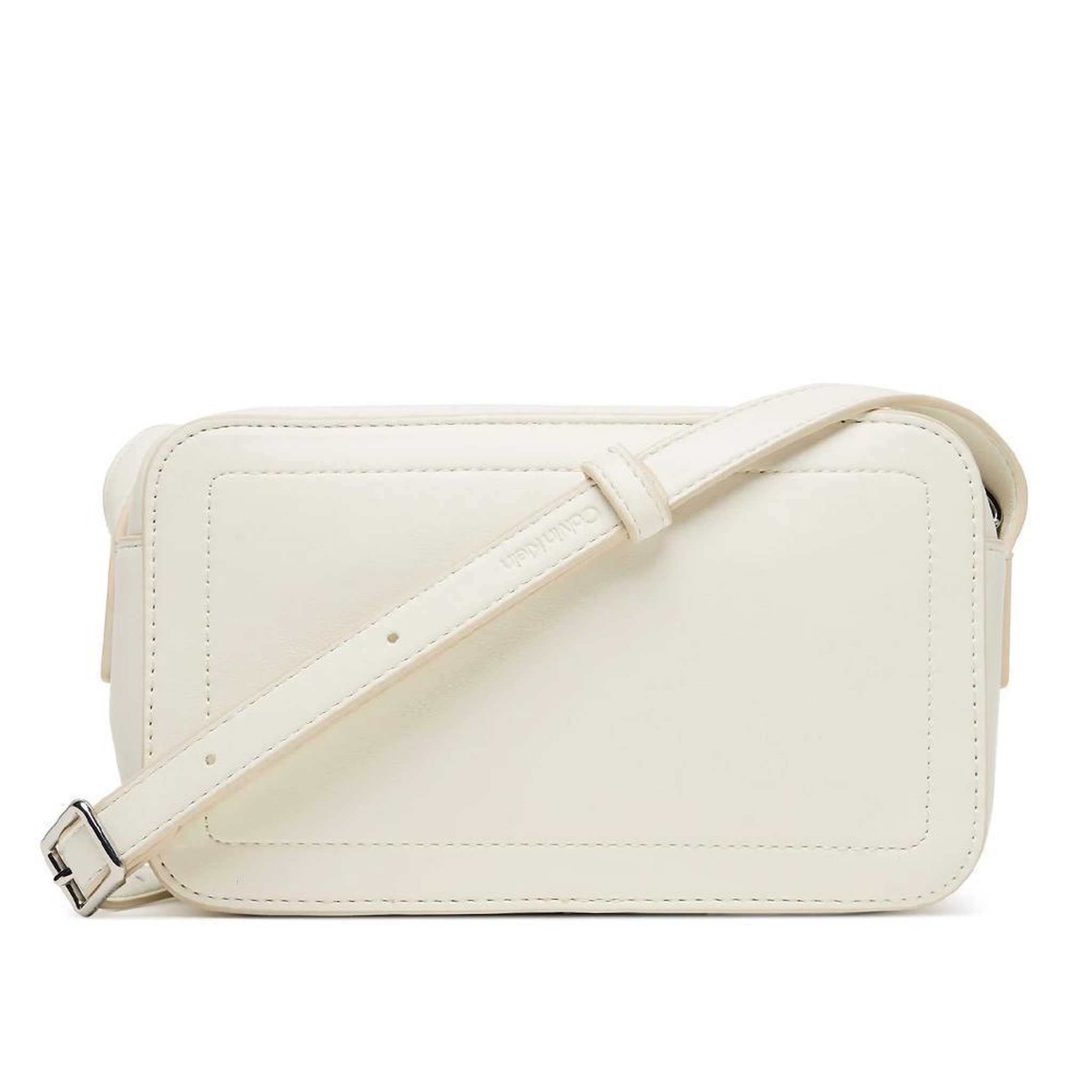 Voir la diapositive 2 : CALVIN KLEIN JEANS Sac à bandoulière Blanc Femme Calvin Klein Jeans Bold Ck Camera