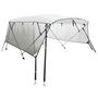 Voir la diapositive 2 : VIDAXL Toit bimini a 4 arceaux parois en maille 243x(200-213)x137 cm