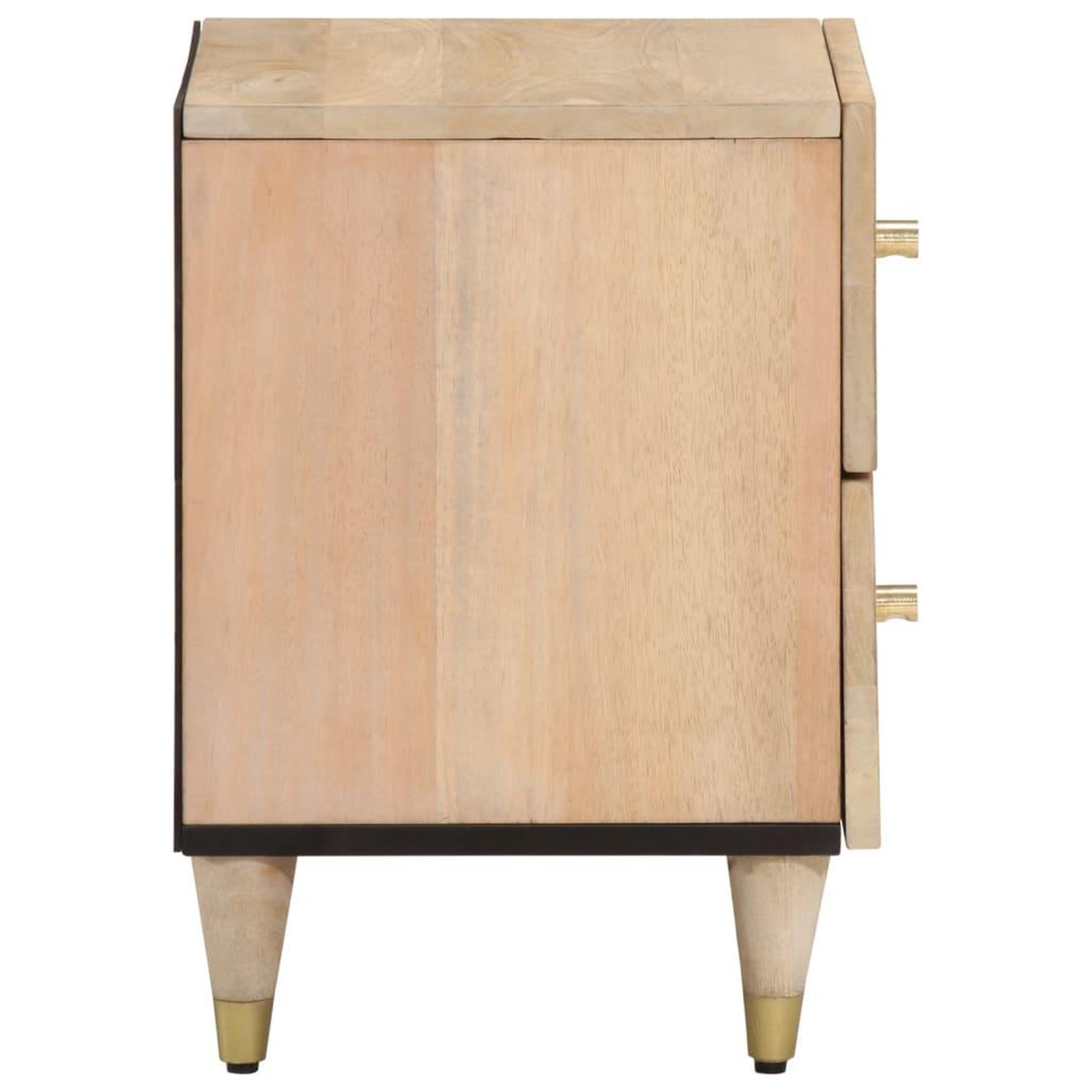 Voir la diapositive 5 : VIDAXL Tables de chevet 2 pcs 40x33x46 cm Bois de manguier solide