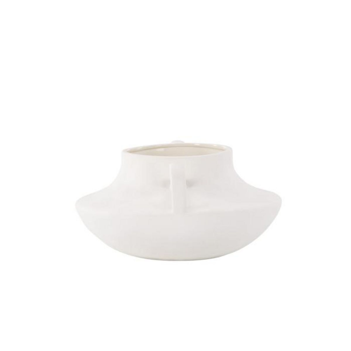 Paris Prix Pot Design en Céramique  Holda  31cm Blanc Cassé