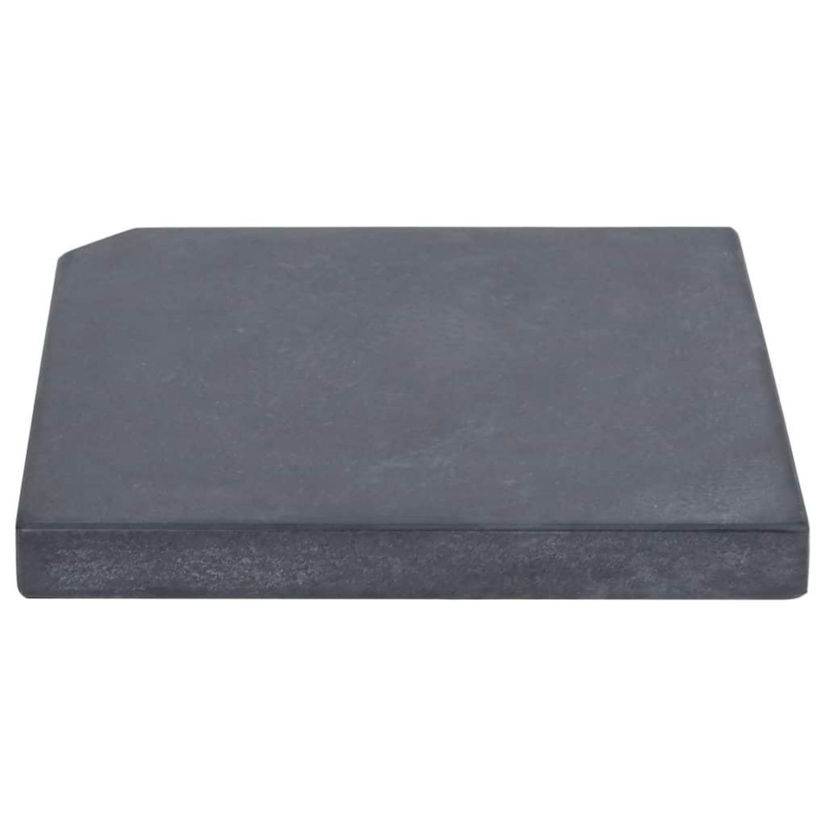 VIDAXL Plaque de poids de parasol Noir Granite Carre 25 kg