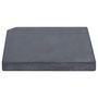 Voir la diapositive 2 : VIDAXL Plaque de poids de parasol Noir Granite Carre 25 kg