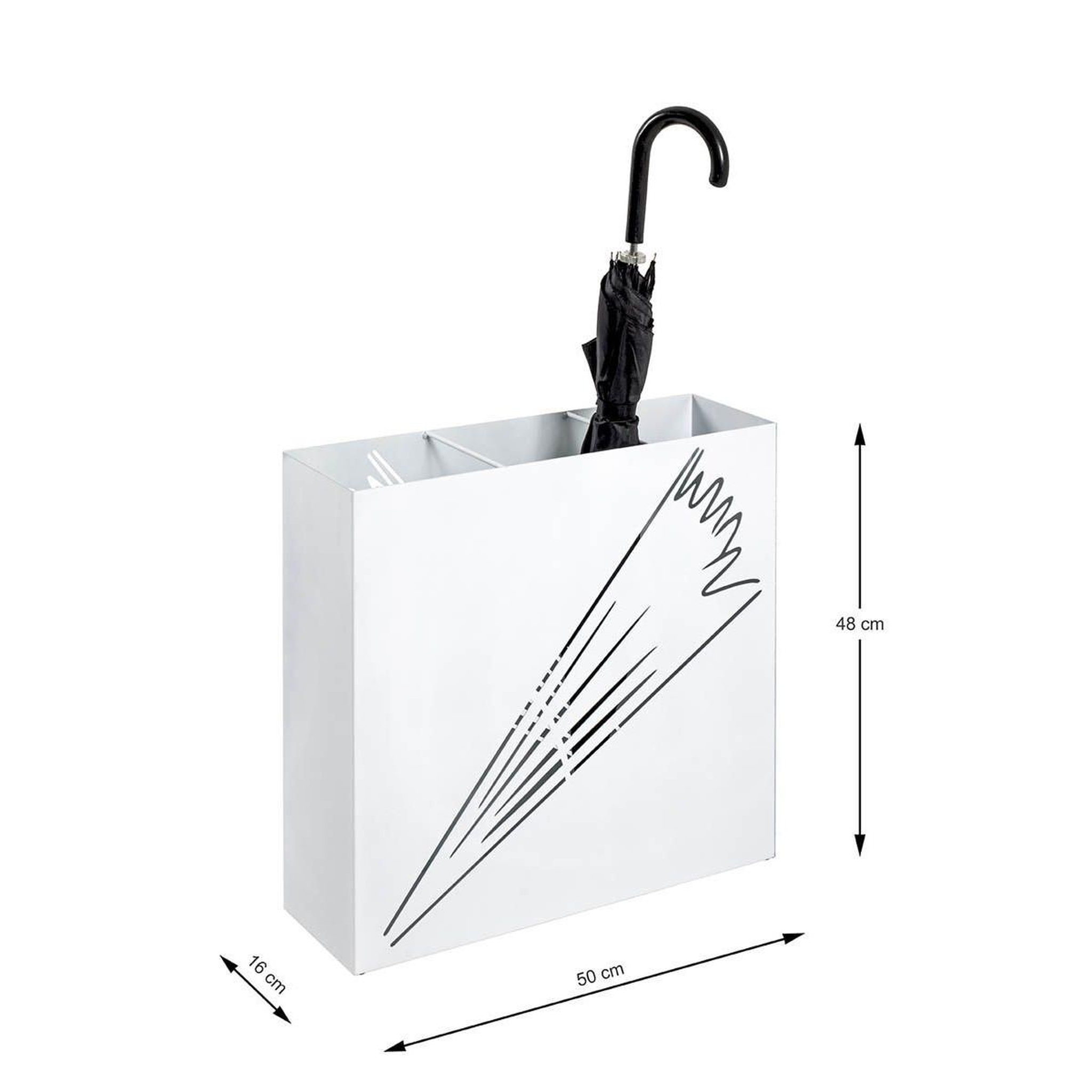 Voir la diapositive 4 : Paris Prix Porte-parapluie design  ulrich  50cm blanc