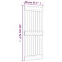 Voir la diapositive 6 : VIDAXL Porte coulissante et kit de quincaillerie 80x210 cm pin massif
