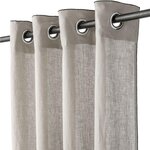 BATON ROUGE Rideau 100% lin lavé naturel. Coloris disponibles : Beige, Gris