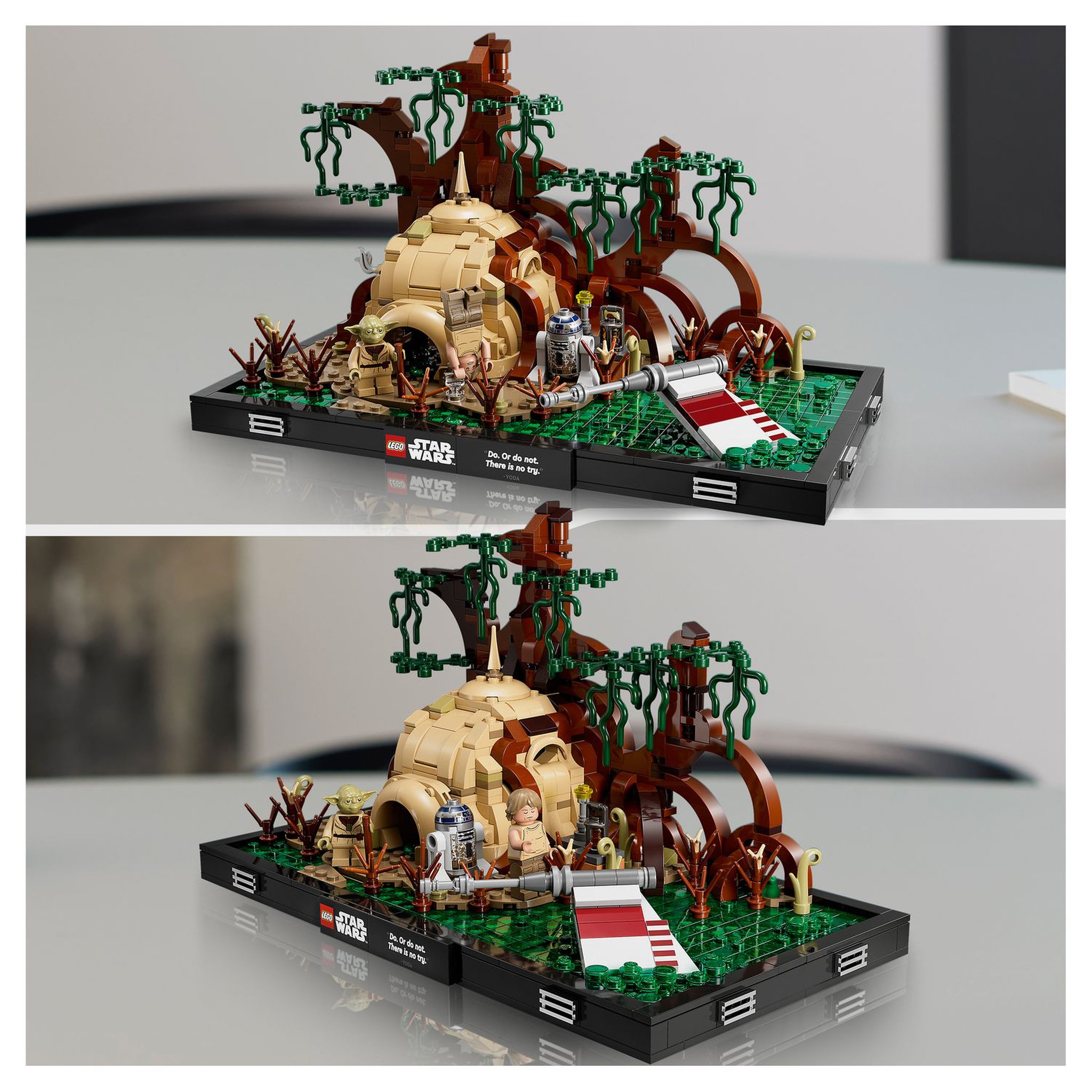 Voir la diapositive 7 : LEGO Star Wars 75330 Diorama de l'Entraînement Jedi sur Dagobah