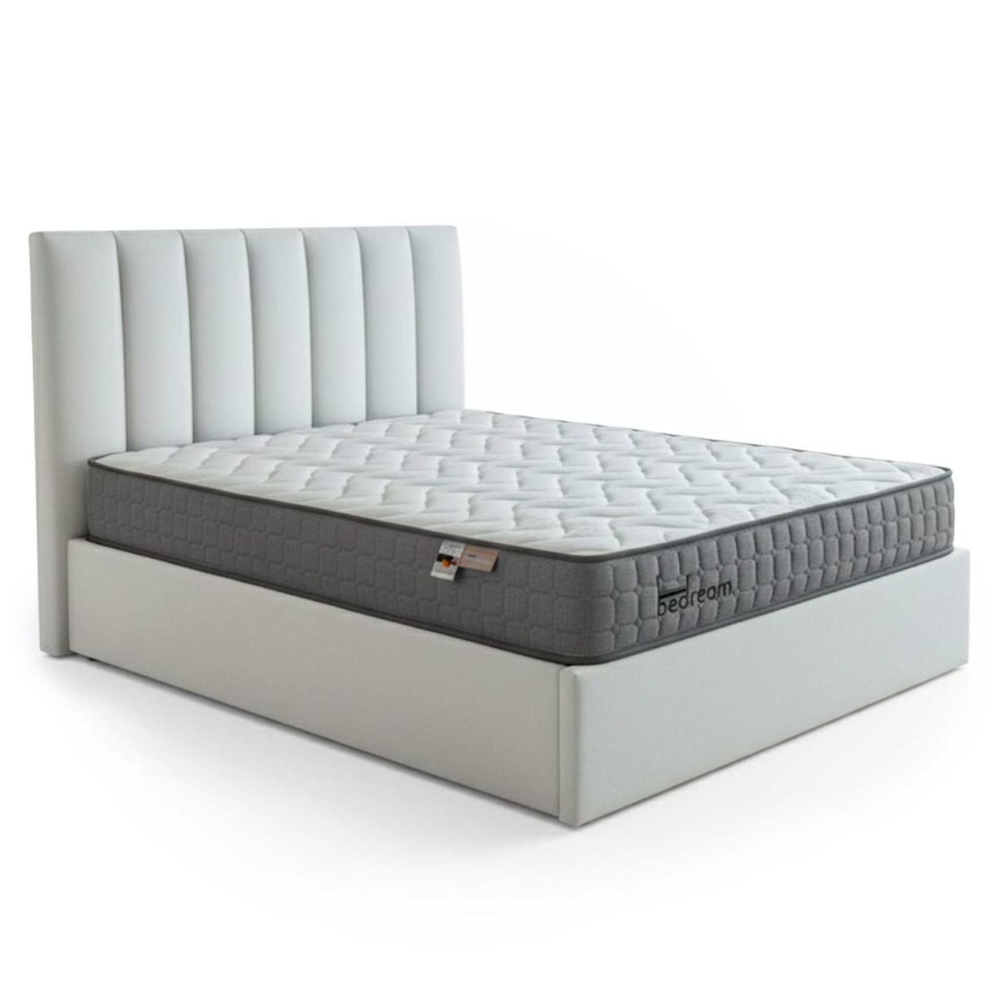 Paris Prix Pack lit coffre & matelas  dream & goodream  140x190cm argent
