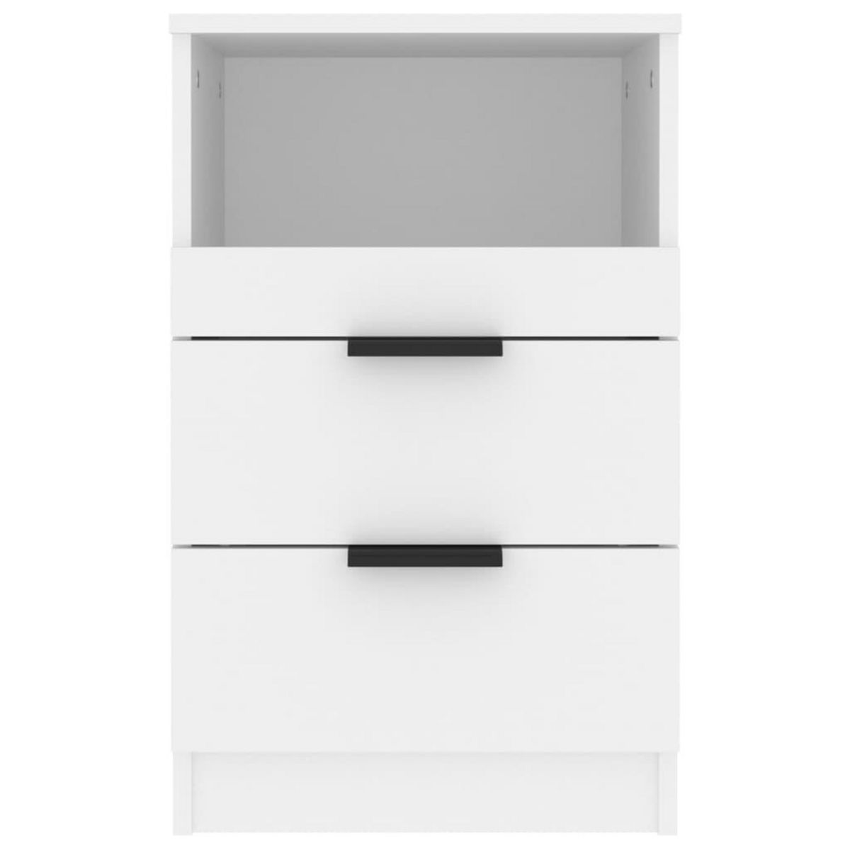 VIDAXL Table de chevet Blanc Bois d'ingenierie