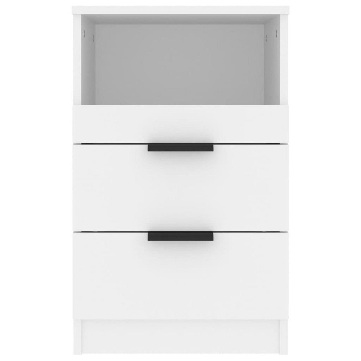 VIDAXL Table de chevet Blanc Bois d'ingenierie