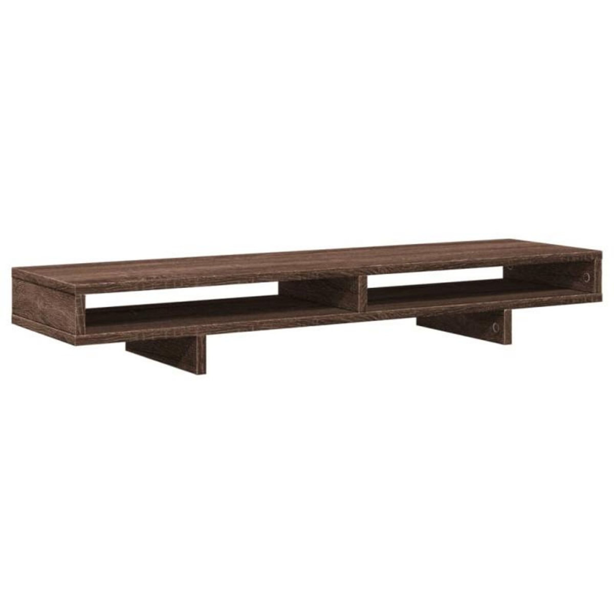 VIDAXL Support de moniteur chêne marron 100x27x15 cm bois d ingénierie