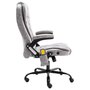 Voir la diapositive 3 : VIDAXL Chaise de bureau de massage gris clair similicuir daim