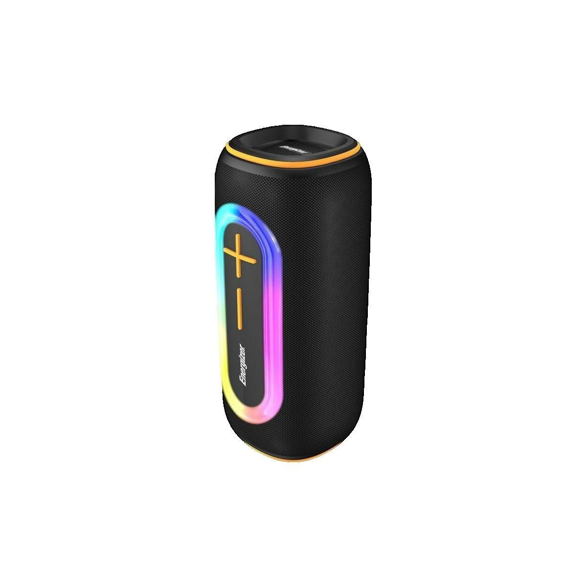 Energizer Haut-parleur Energizer Bluetooth Portable Noir avec éclairage LED RGB