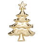 Voir la diapositive 2 : ATMOSPHERA Lot de 6 ronds de serviettes sapin - Doré