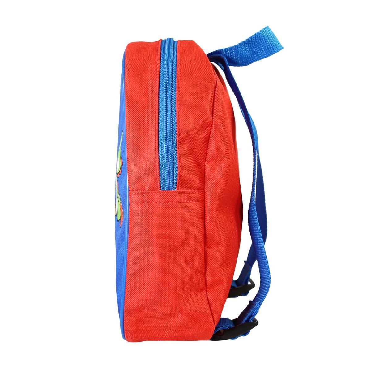 Bagtrotter Bagtrotter - Super Mario - Sac à Dos Scolaire Goûter 24 cm - Rouge et Bleu - 1 compartiment zippé - Bretelles Matelassées - 24x7x24 cm - Matière Polyester - Sac à Dos Scolaire Maternelle