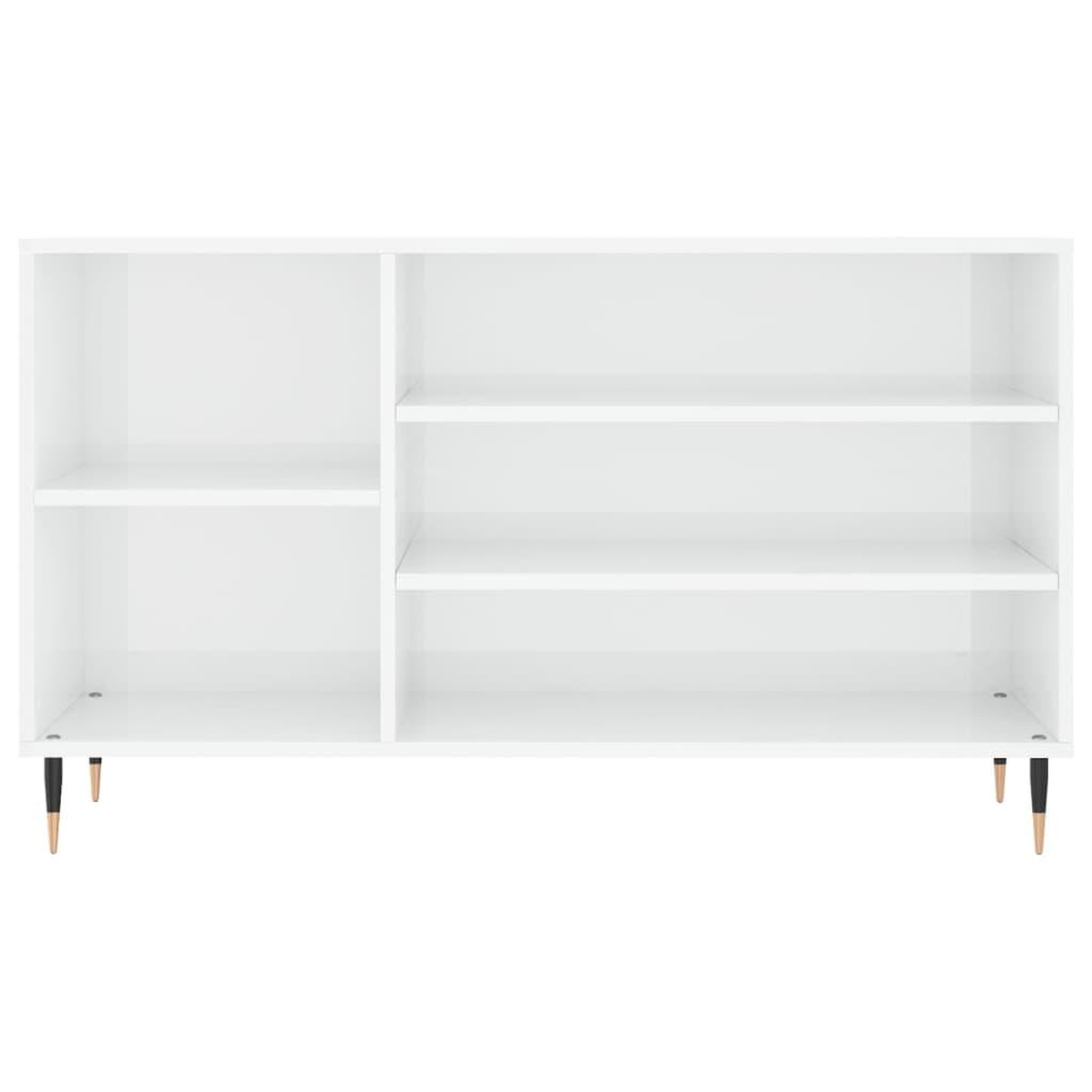 Voir la diapositive 4 : VIDAXL Armoire a chaussure Blanc brillant 102x36x60 cm Bois ingenierie