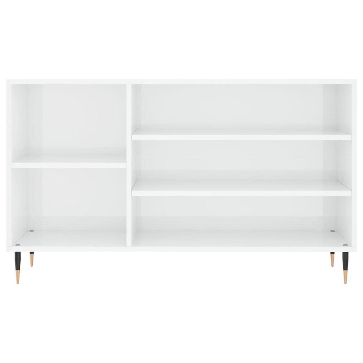 VIDAXL Armoire a chaussure Blanc brillant 102x36x60 cm Bois ingenierie