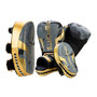 Voir la diapositive 1 : Paris Prix Set d'Entrainement Gants, Patte d'Ours & Pao  Boxe  12oz Gris & Or