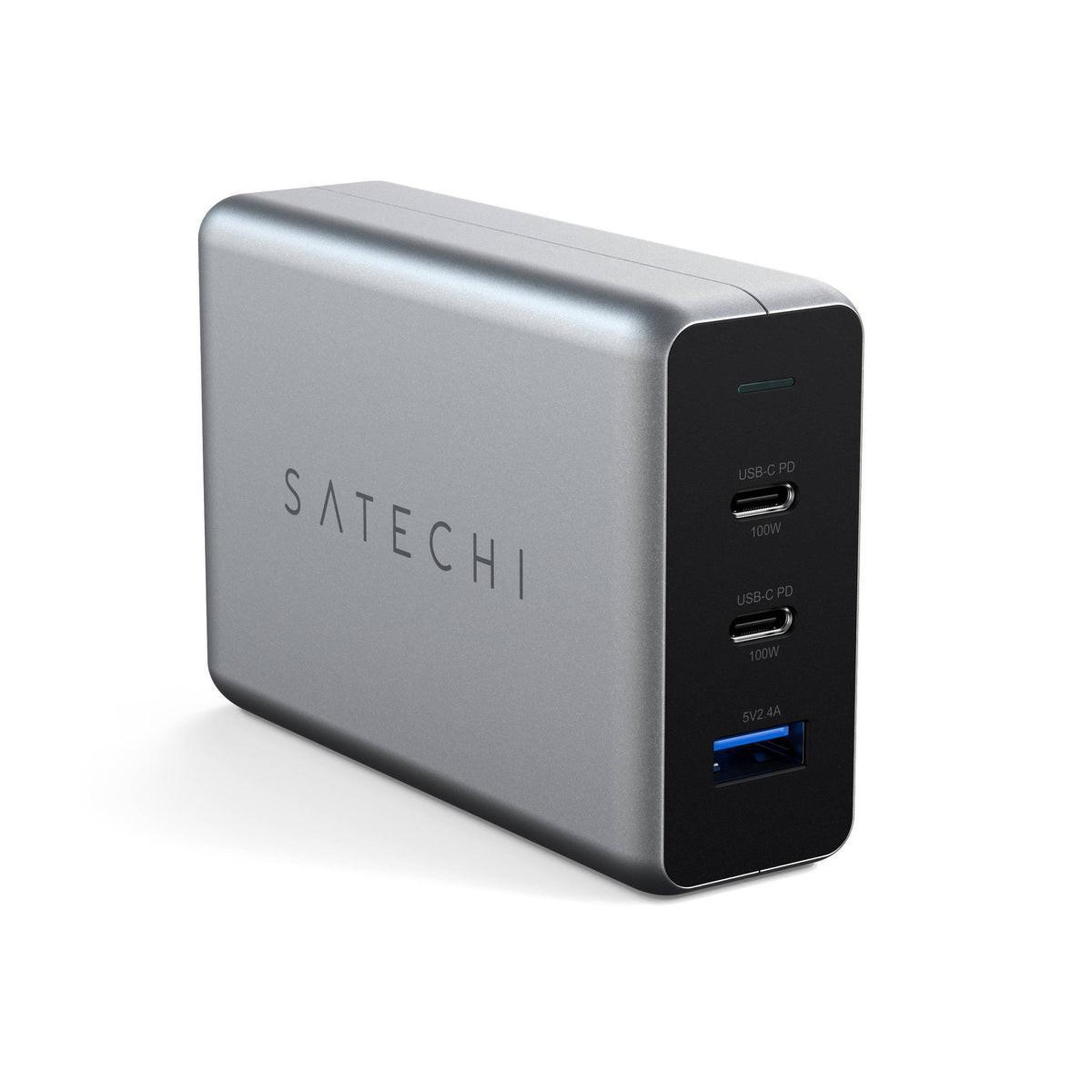 Voir la diapositive 2 : SATECHI Chargeur de bureau Satechi USB C PD pour ordinateur portable 100 W Gris