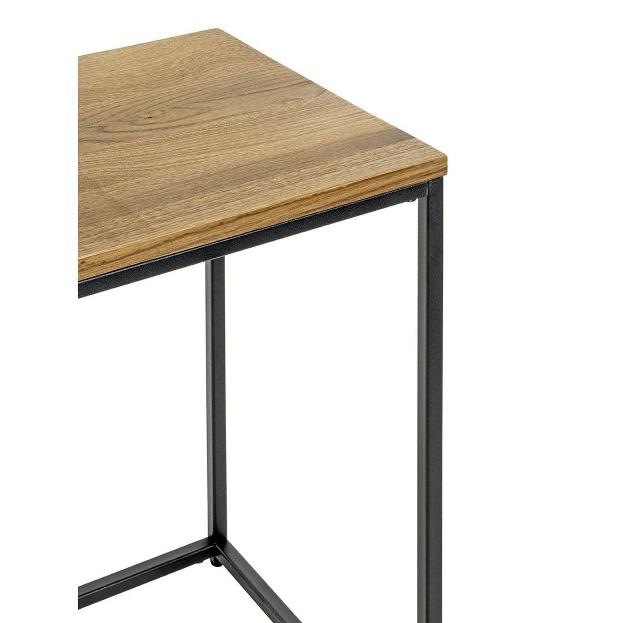 Voir la diapositive 4 : Paris Prix Table d'appoint  pika  60cm chêne & noir