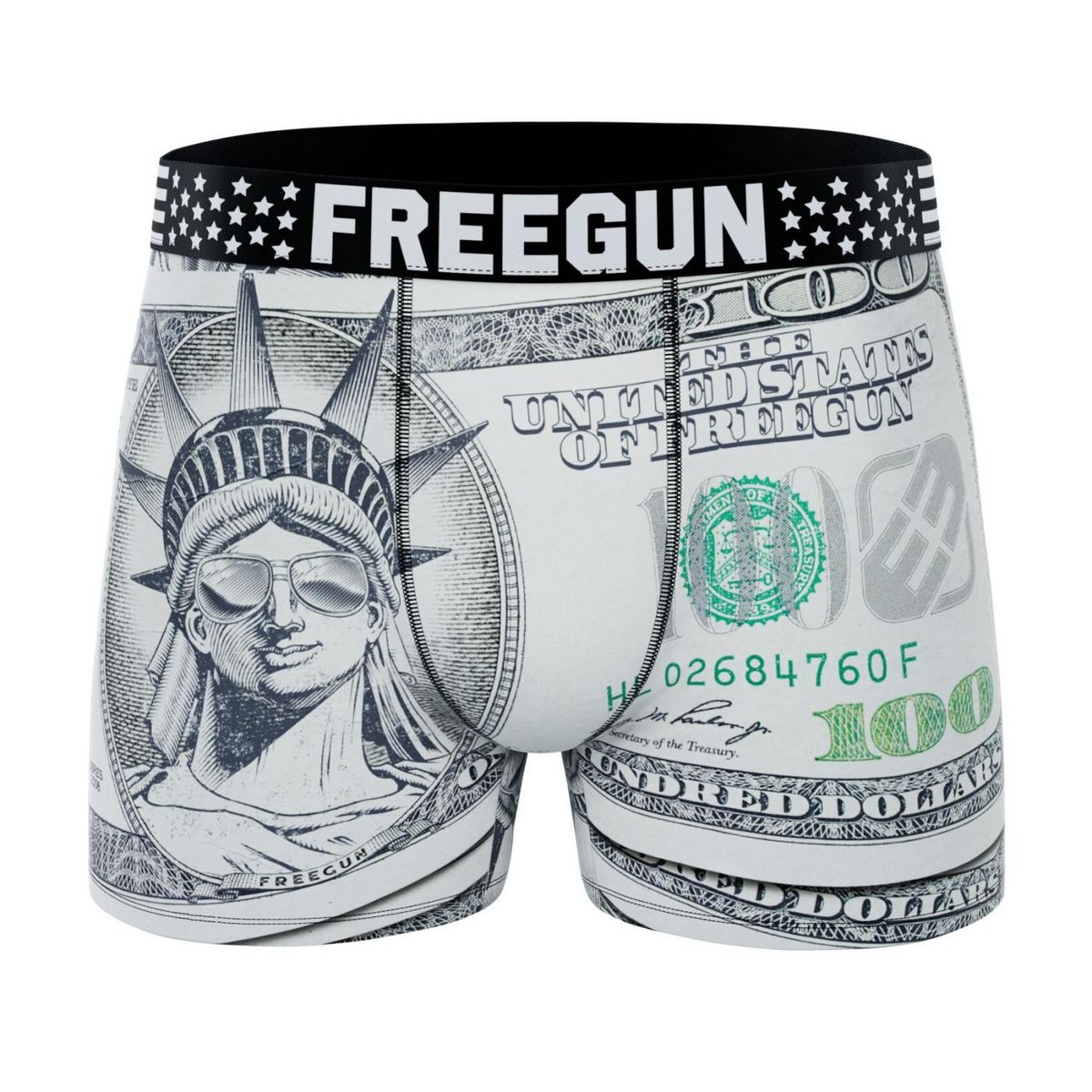 FREEGUN Lot de 5 boxers homme American Vibes