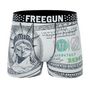 Voir la diapositive 5 : FREEGUN Lot de 5 boxers homme American Vibes
