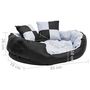 Voir la diapositive 6 : VIDAXL Coussin reversible lavable pour chien Gris et noir 85x70x20 cm