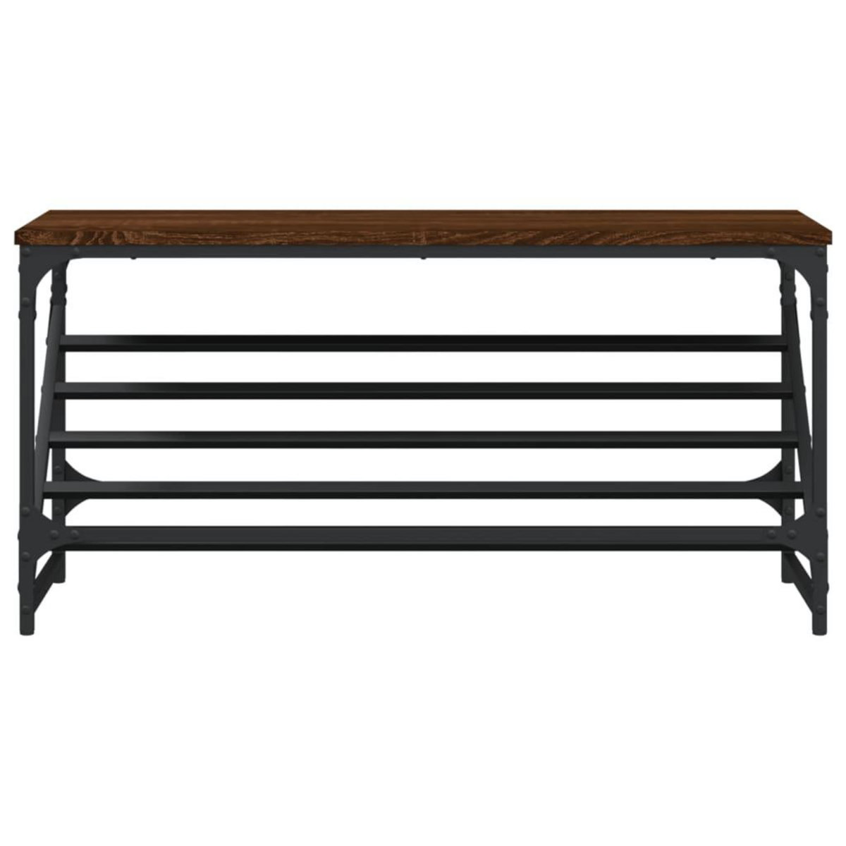 VIDAXL Etagere a chaussures chene marron 90x30x45 cm bois d'ingenierie