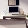 Voir la diapositive 3 : VIDAXL Support de moniteur Blanc 100x27x15 cm Bois de pin solide