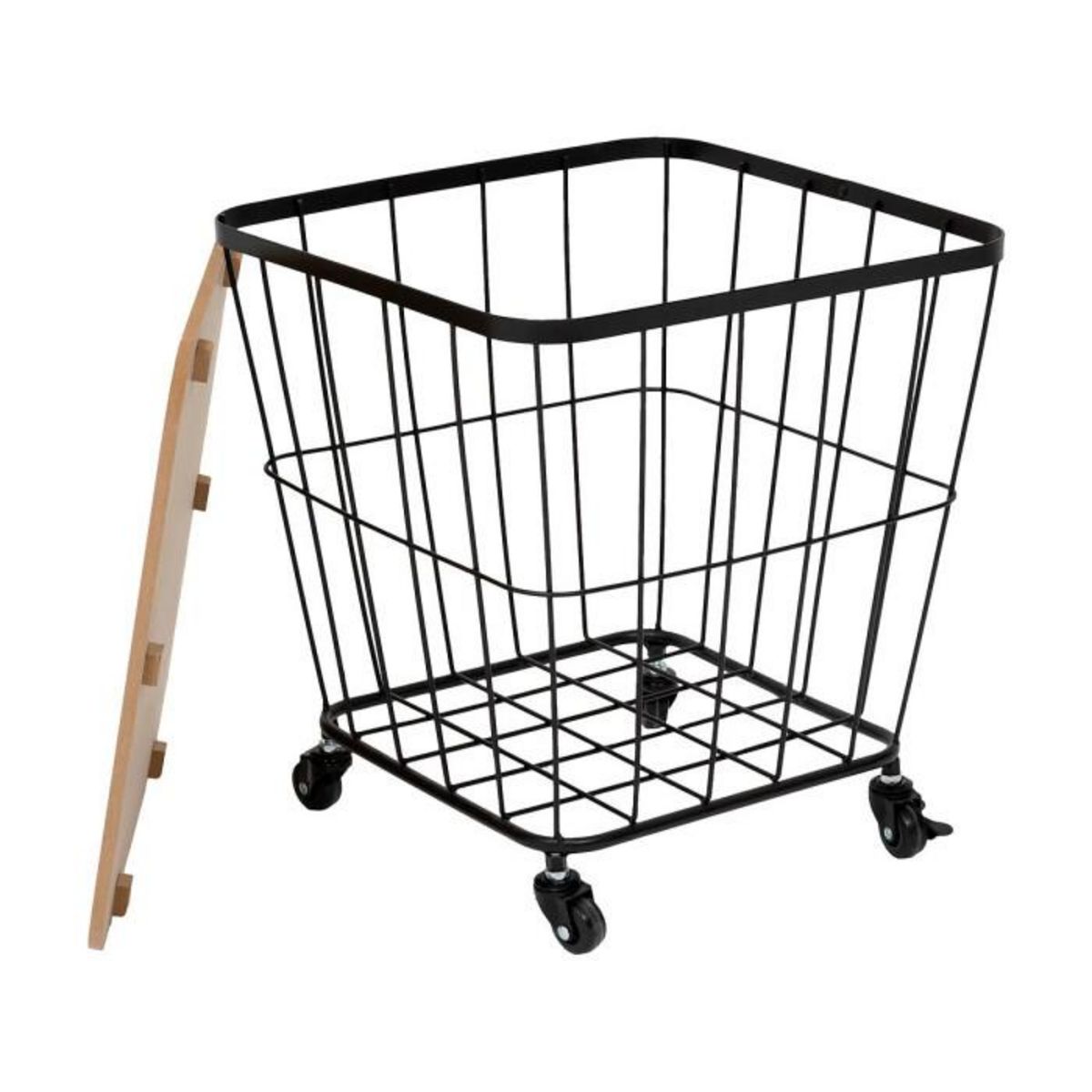 ATMOSPHERA Table Coffre Grillage  Jordi  43cm Noir