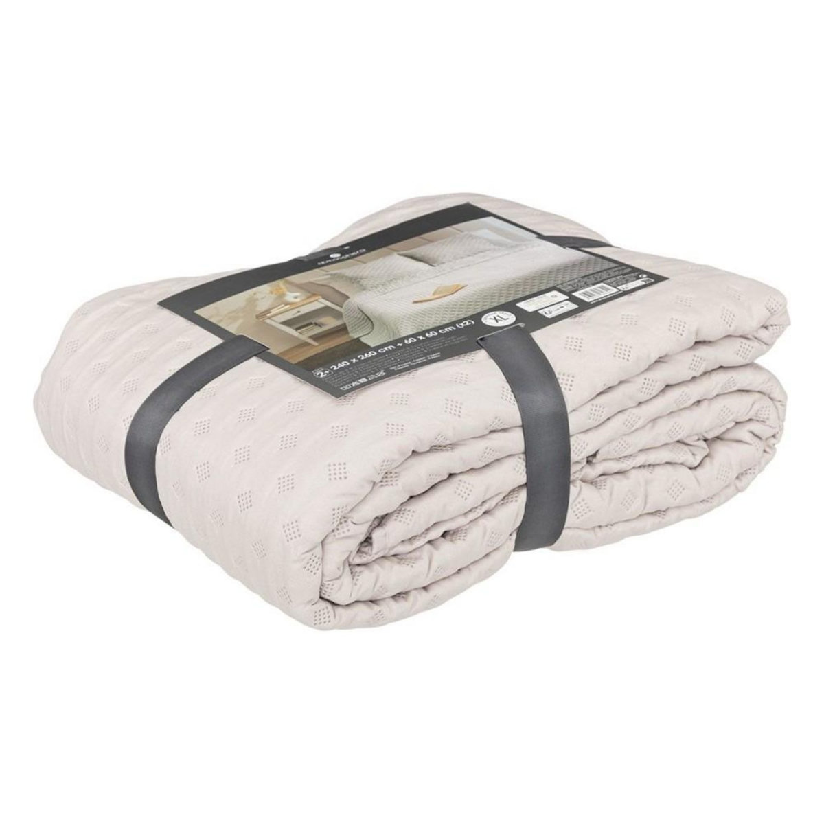 ATMOSPHERA Dessus de lit 240x260 Kalia lin + 2 taies