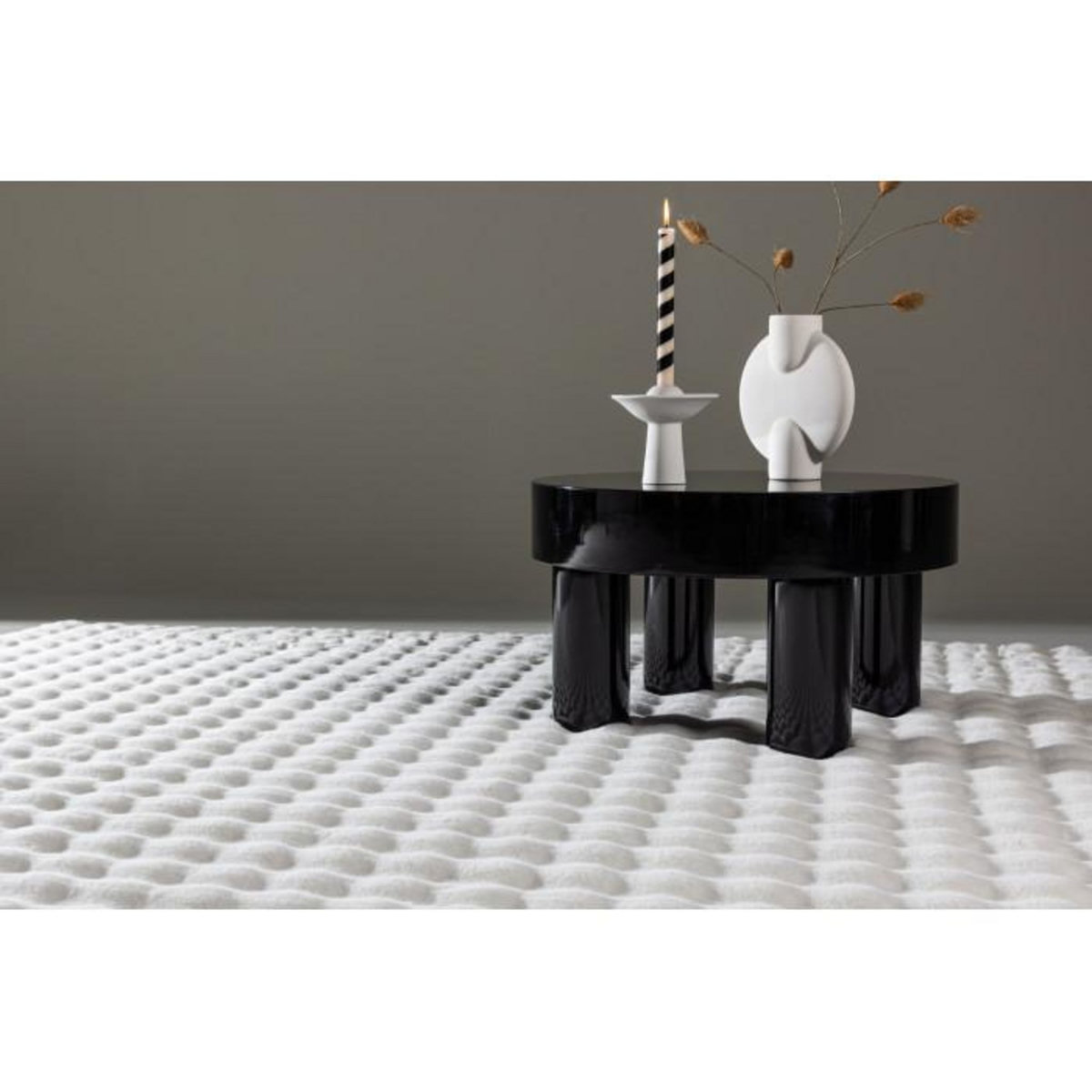 Paris Prix Tapis Imitation Fourrure  Novis  160x230cm Blanc