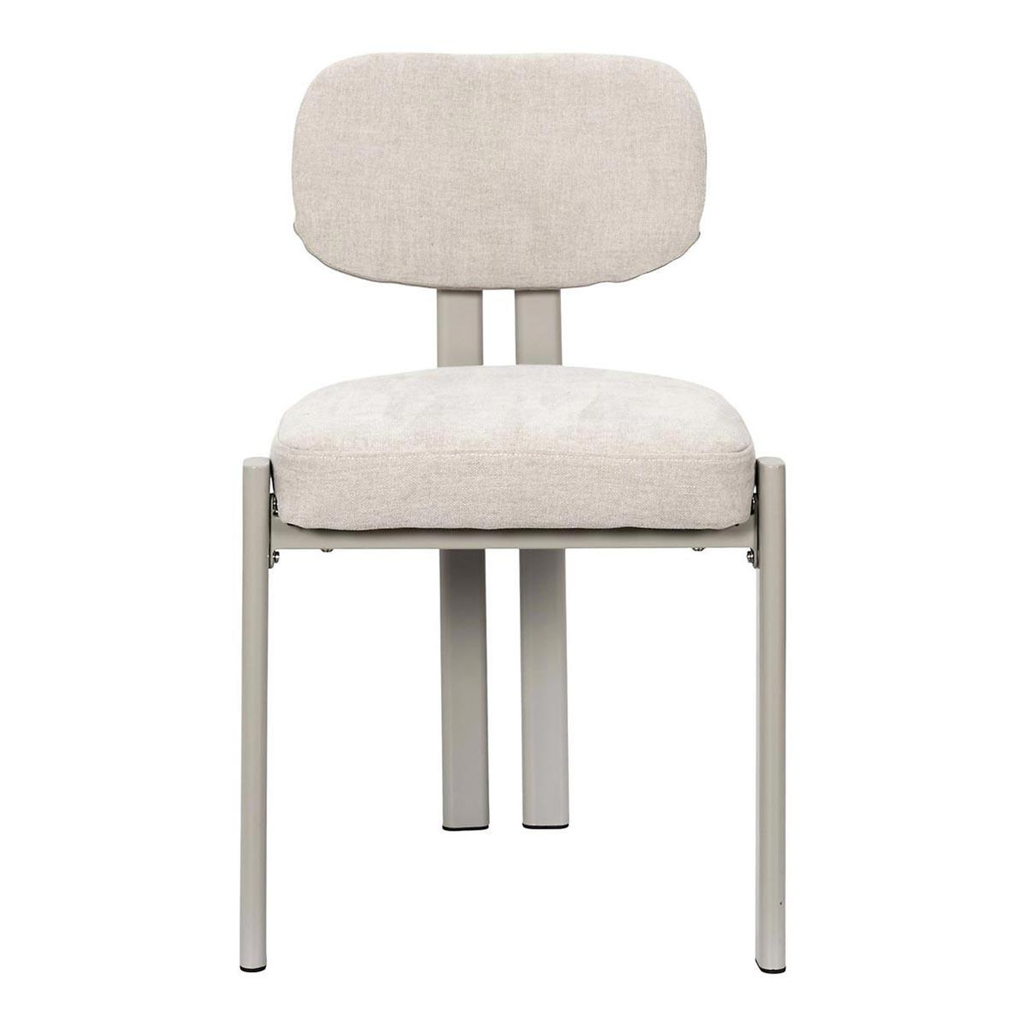 Voir la diapositive 2 : The Home Deco Factory Lot de 2 chaises design  emilia  80cm beige