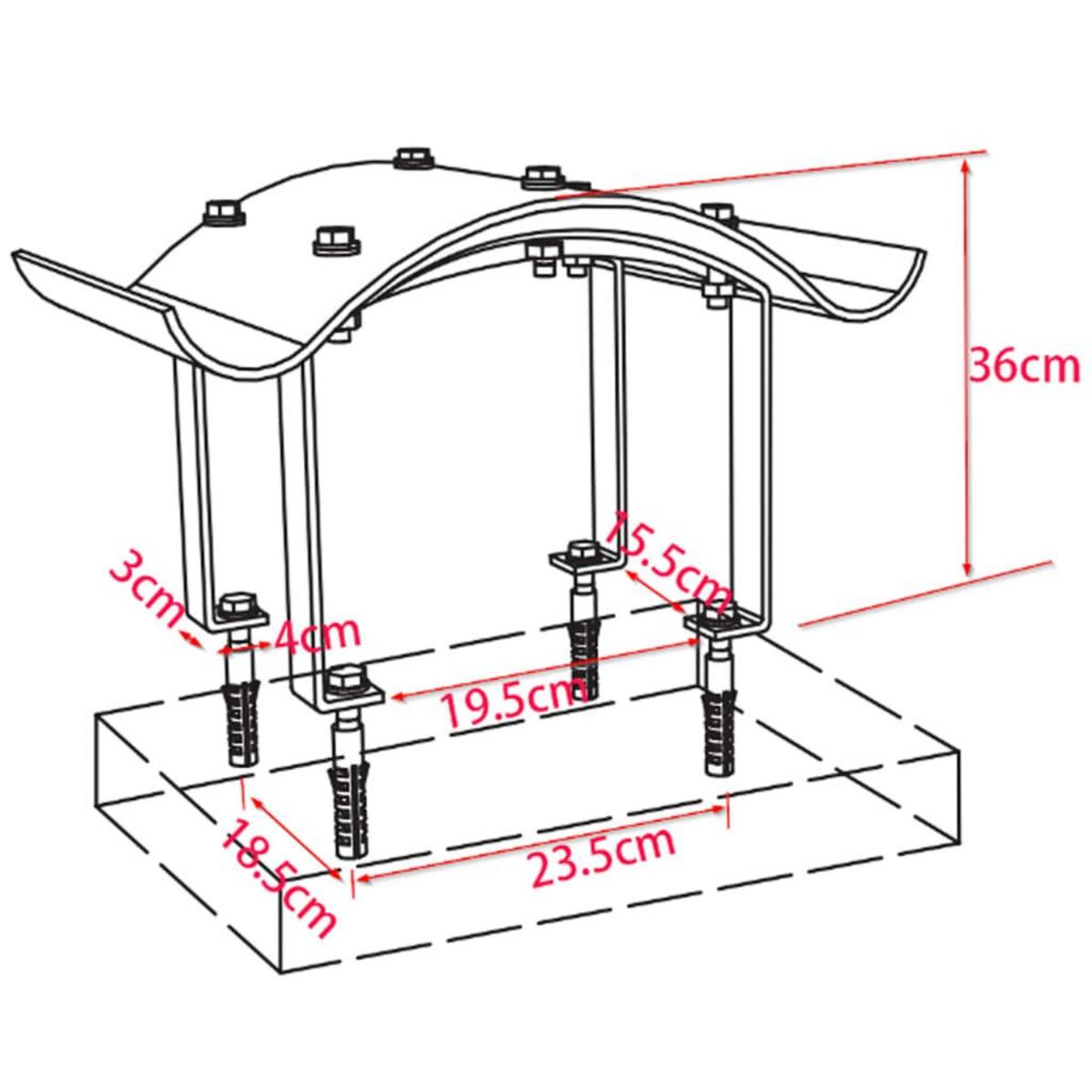 VIDAXL Capot de cheminee Acier inoxydable Argente