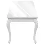 VIDAXL Table de salle a manger 179x89x81 cm Blanc brillant