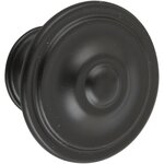 CENTRALE BRICO Bouton de meuble Rond noir zamak H.26 x l.35 x P.35 mm