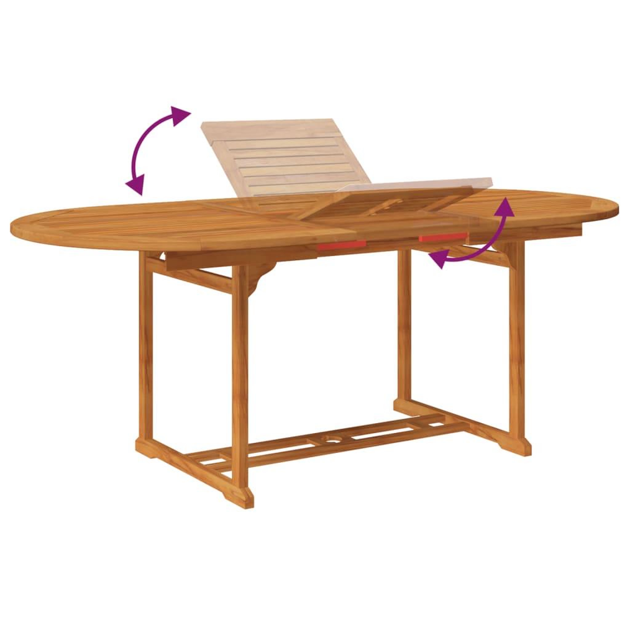 Voir la diapositive 5 : VIDAXL Ensemble a manger d'exterieur 7 pcs Bois d'acacia solide