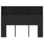 Voir la diapositive 5 : VIDAXL Armoire de tete de lit Noir 140x19x103,5 cm