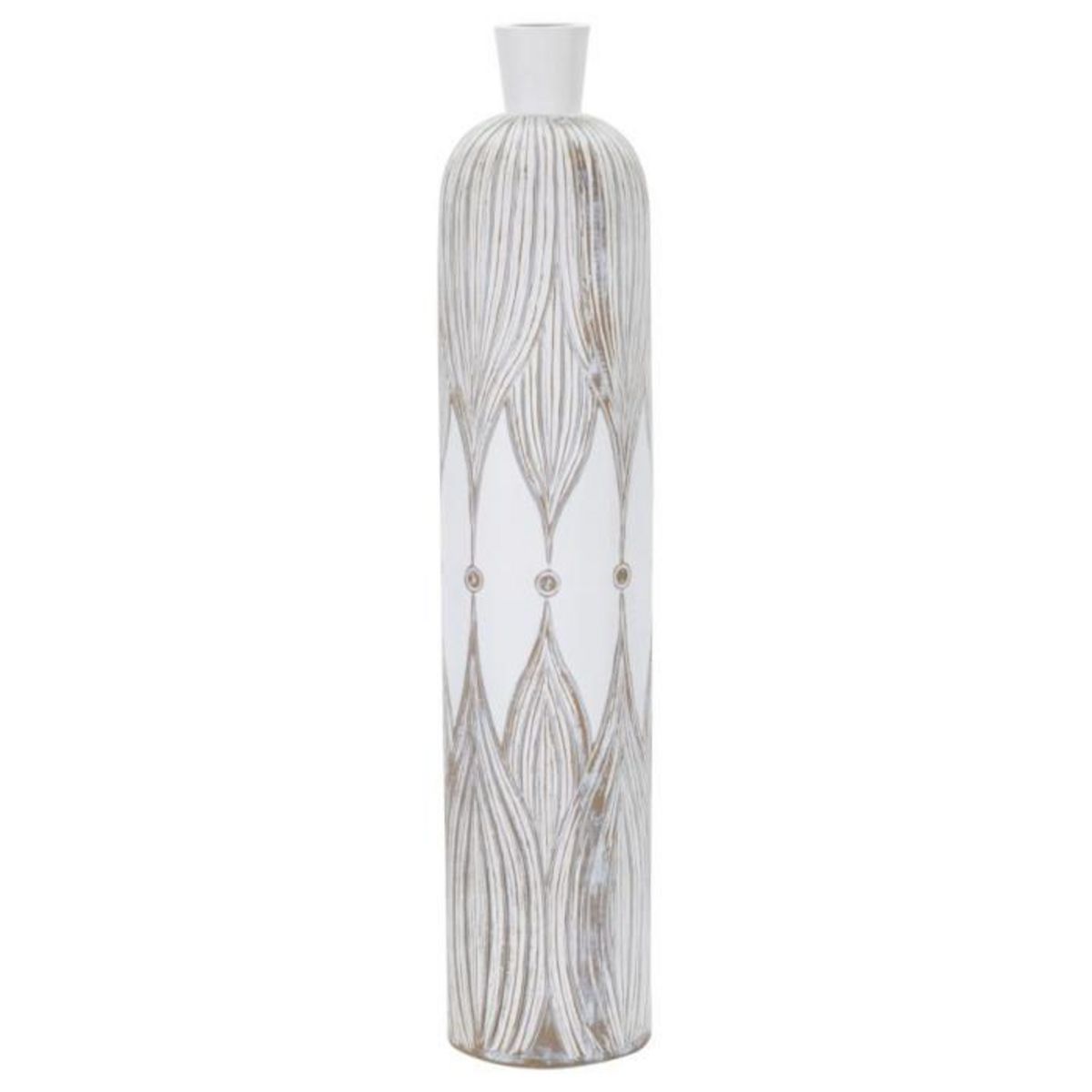 Paris Prix Vase Déco à Motifs  Atene  74cm Blanc