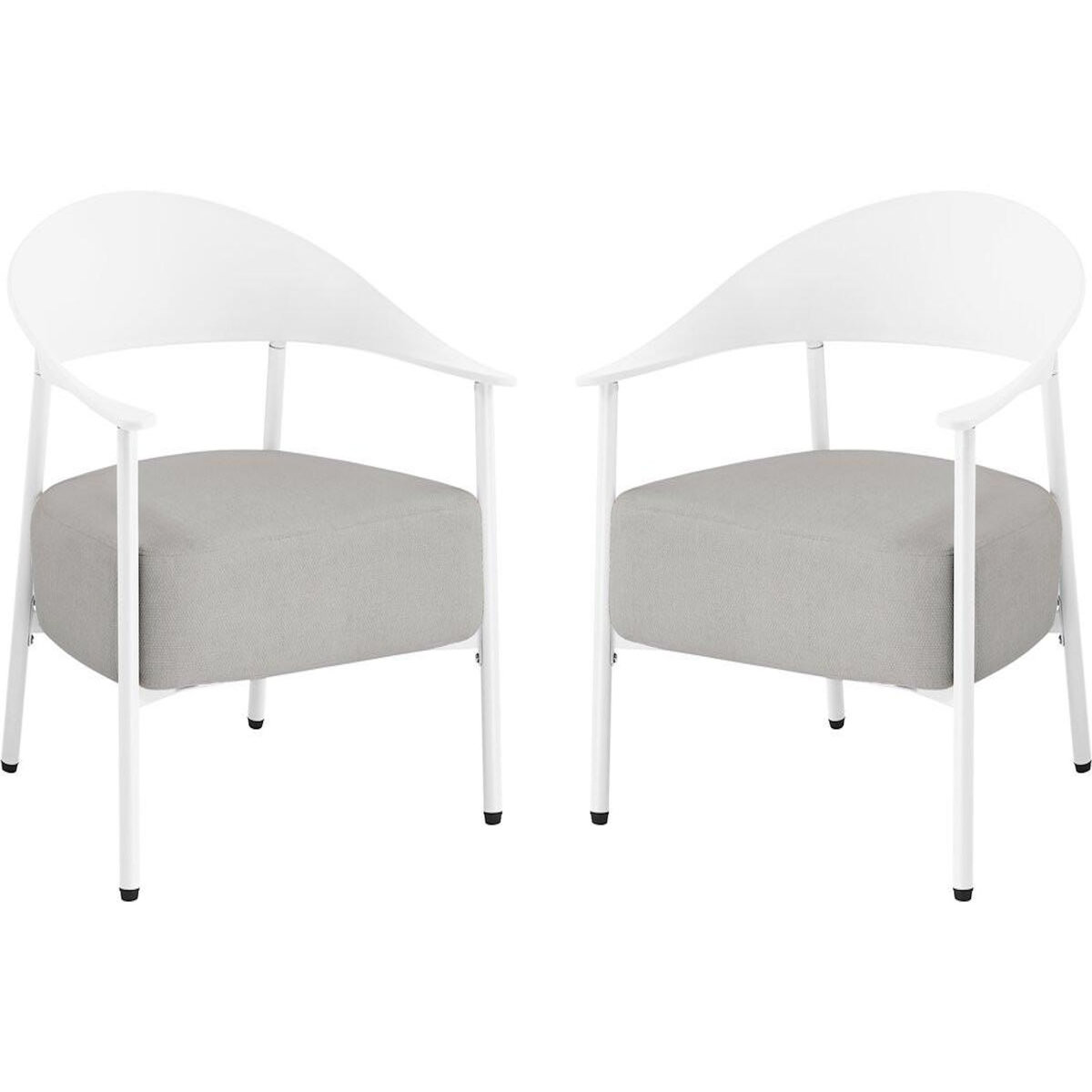 Habitat et Jardin Lot de 2 fauteuils de jardin en plastique  Céora  - Blanc