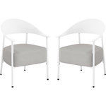 Habitat et Jardin Lot de 2 fauteuils de jardin en plastique  Céora  - Blanc
