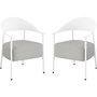 Voir la diapositive 1 : Habitat et Jardin Lot de 2 fauteuils de jardin en plastique  Céora  - Blanc