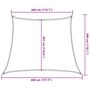 Voir la diapositive 6 : VIDAXL Voile d'ombrage 160 g/m^2 Vert fonce 3/4x3 m PEHD