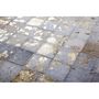 Voir la diapositive 3 : Paris Prix Tapis Patchwork en Cuir  Rocket  Ivoire & Or