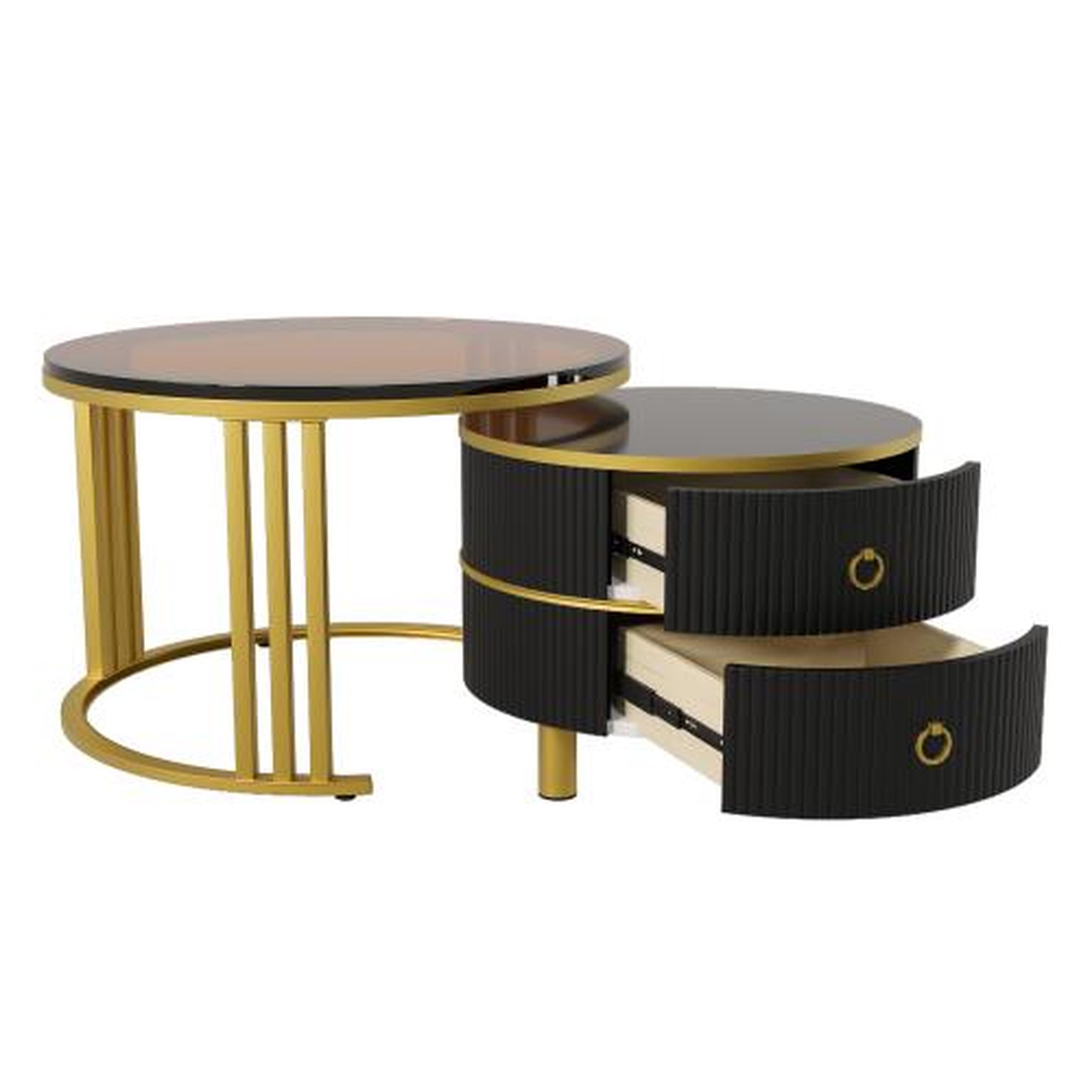 MERAX Table basse. Coloris disponibles : Noir, Blanc