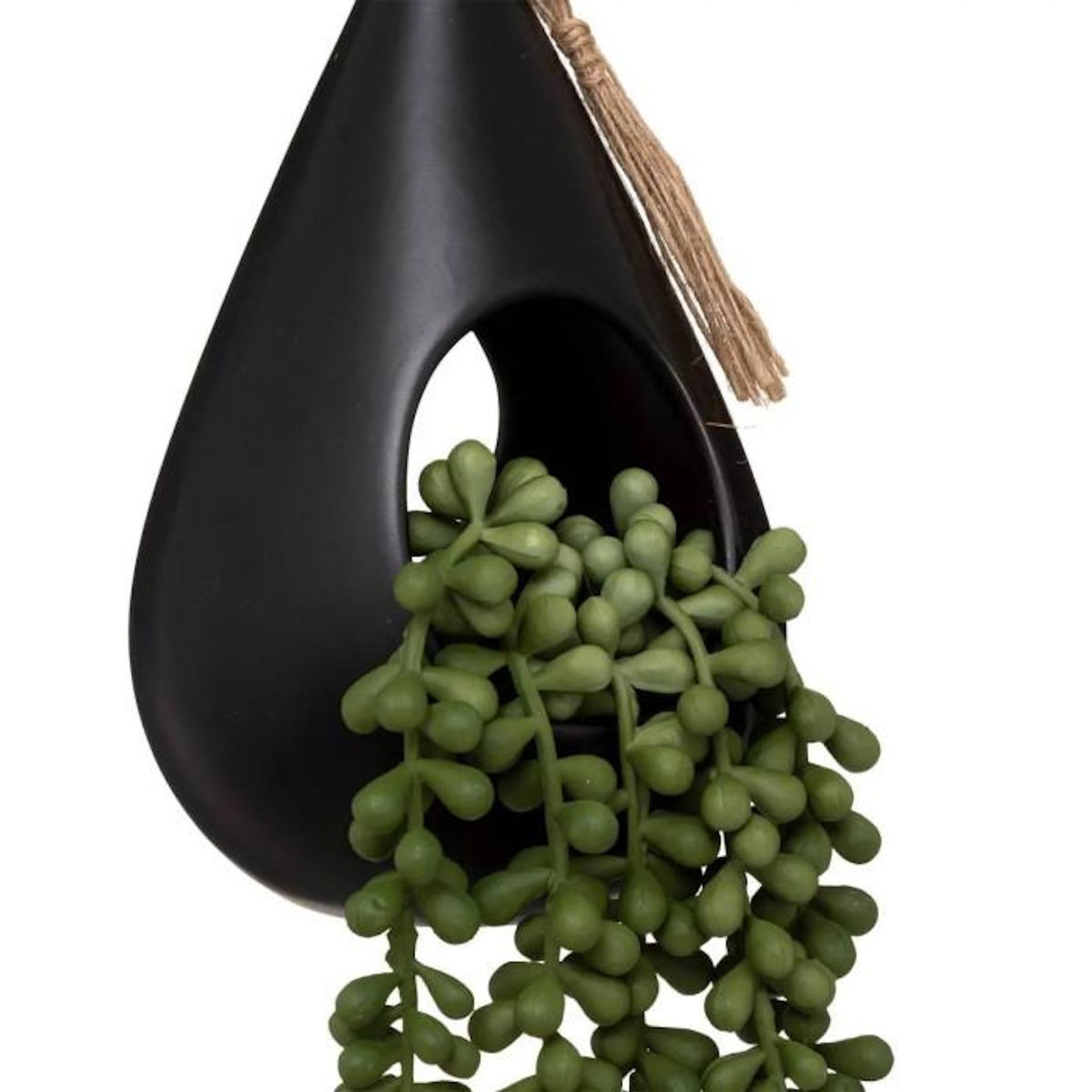 ATMOSPHERA Plante Artificielle Suspendue  Tropique  50cm Noir